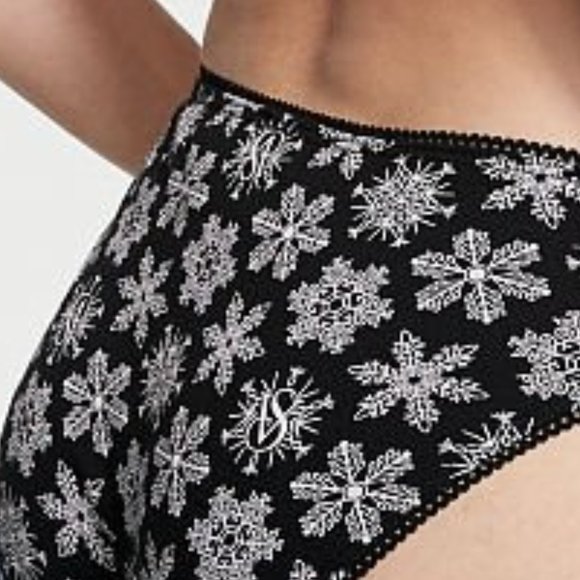 ❄❄❄VS Snowflake 100% Cotton Bikini Panty Christmas Winter Holiday NWT - Picture 6 of 16